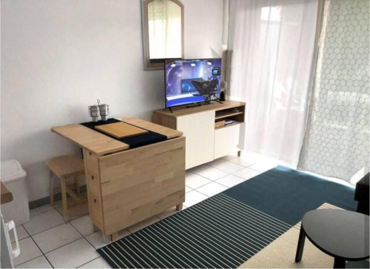 Studio Au Calme Avec Piscine, Face Golf, Parking Gratuit, Tout A Pied A 10Mn Centre Ville Ciboure Exteriér fotografie